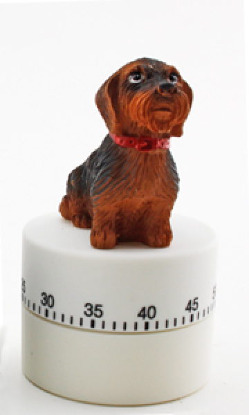 Küchentimer Rauhhaardackel schwarz od. weiß